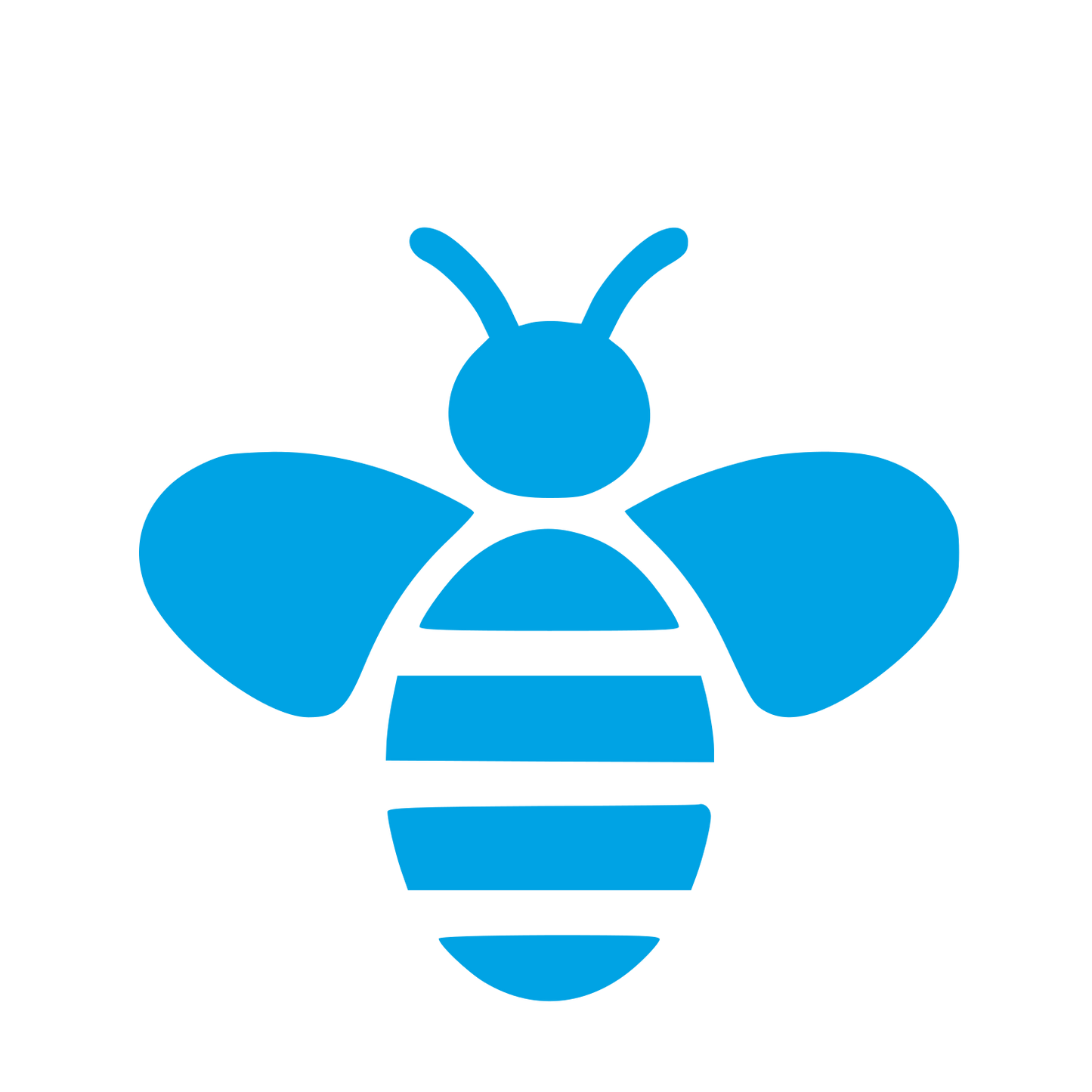 Honey Bee Pictogram Logo #00a3e4