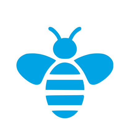 Honey Bee Pictogram Logo #00a3e4