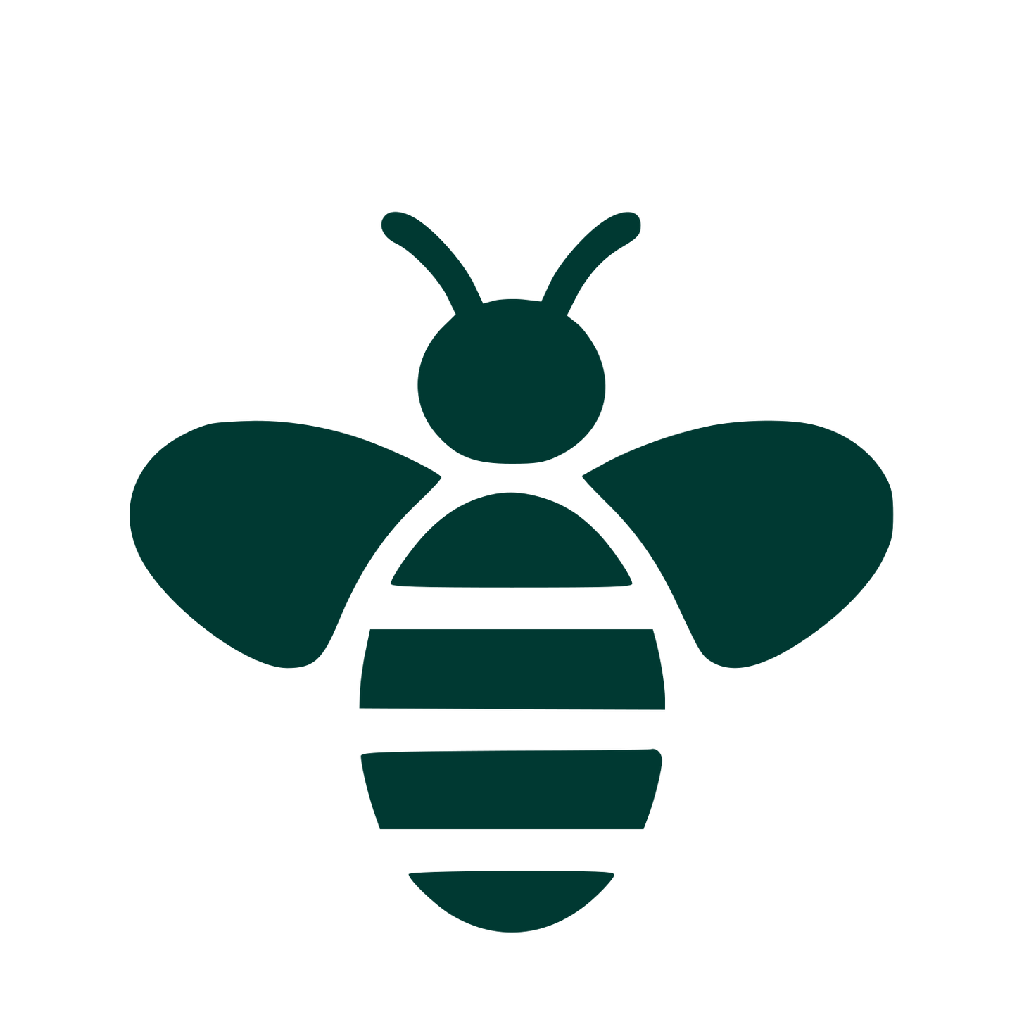Honey Bee Pictogram Logo #003932