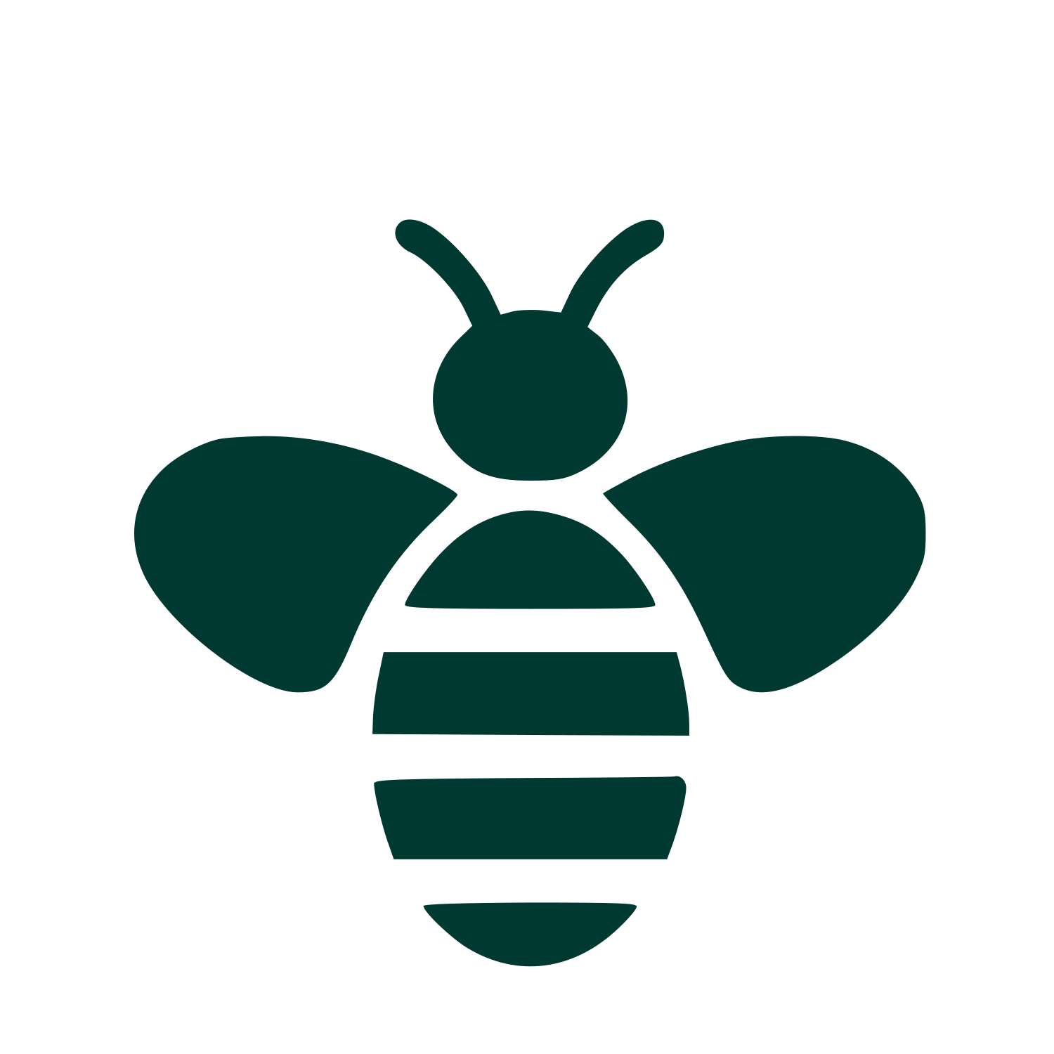 Honey Bee Pictogram Logo #003932