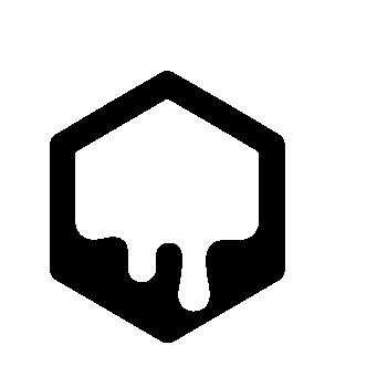 Honeycomb Drip Hexagon Logo