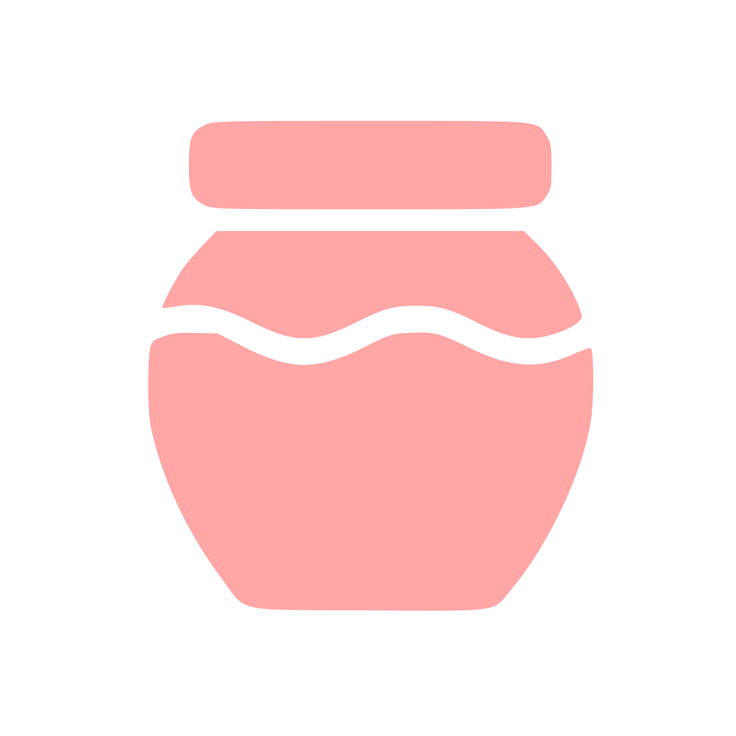 Honey Jar Pictogram Logo #ffa6a6