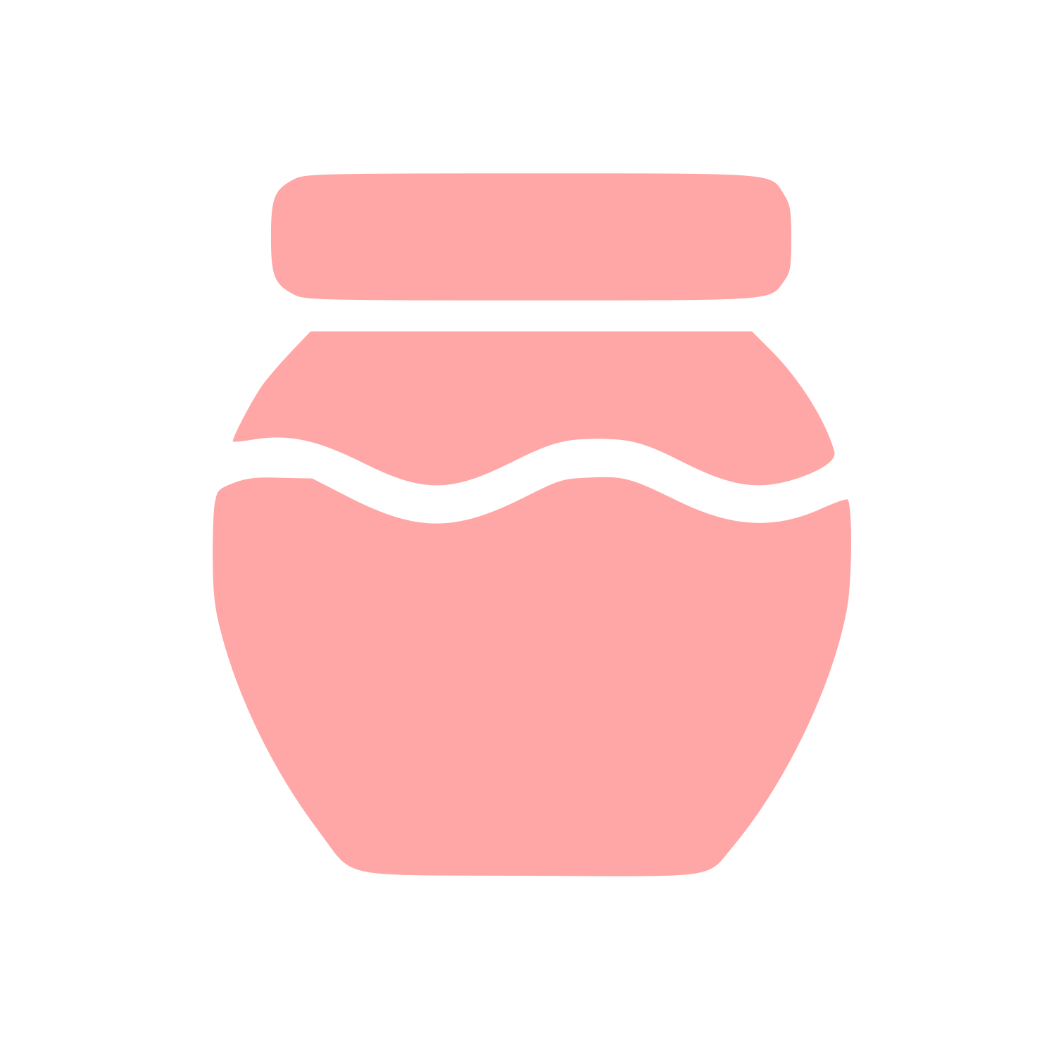 Honey Jar Pictogram Logo #ffa6a6