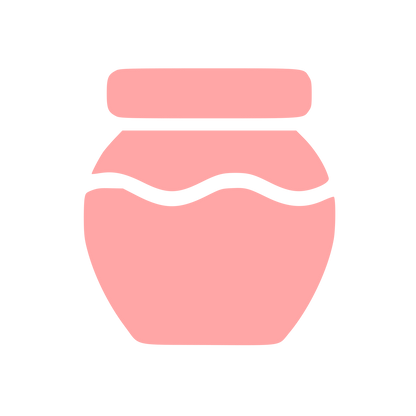 Honey Jar Pictogram Logo #ffa6a6