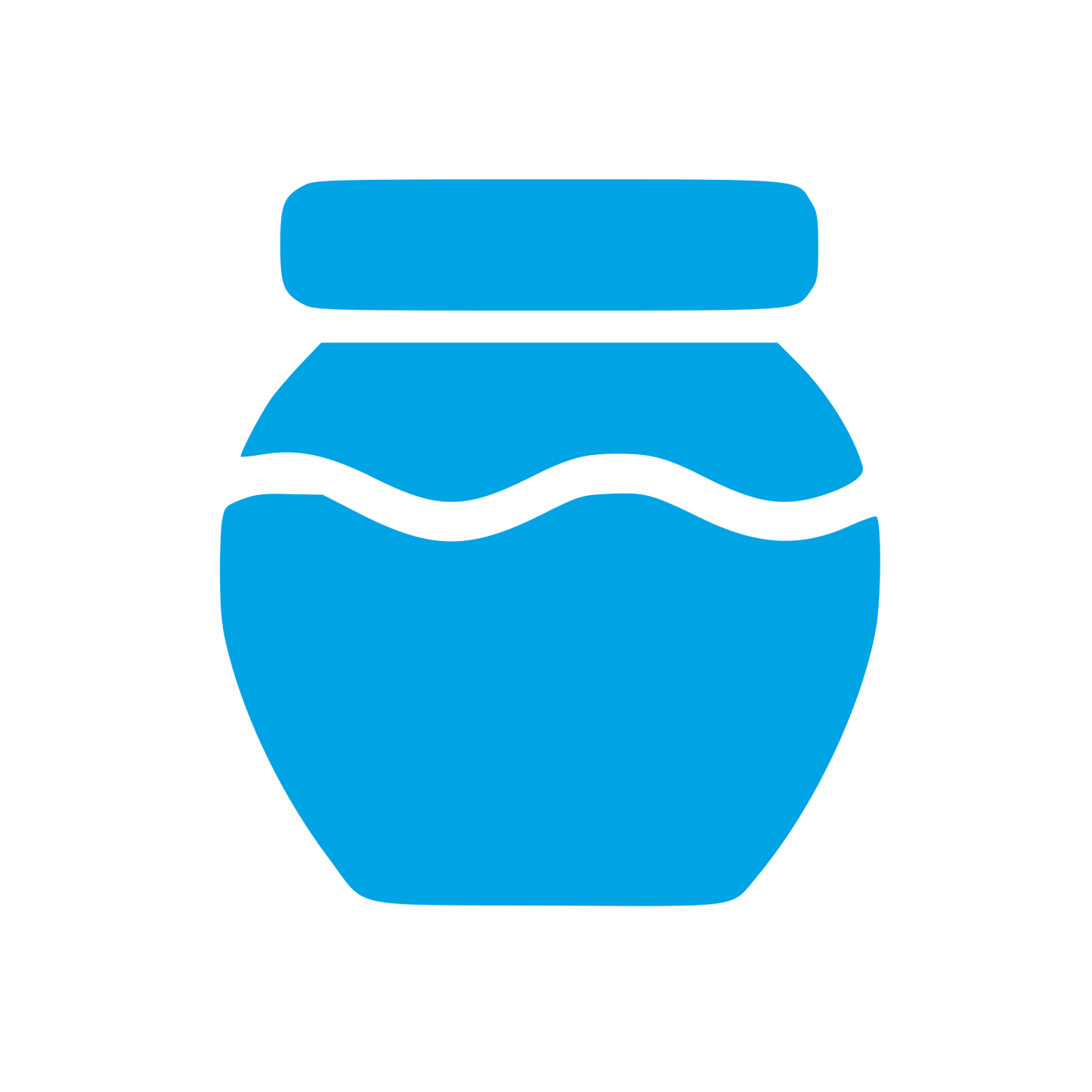 Honey Jar Pictogram Logo #00a3e4