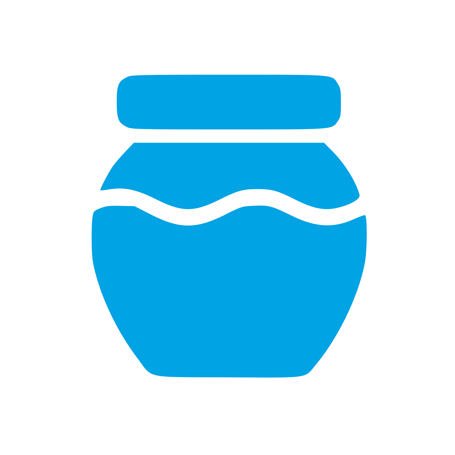 Honey Jar Pictogram Logo #00a3e4
