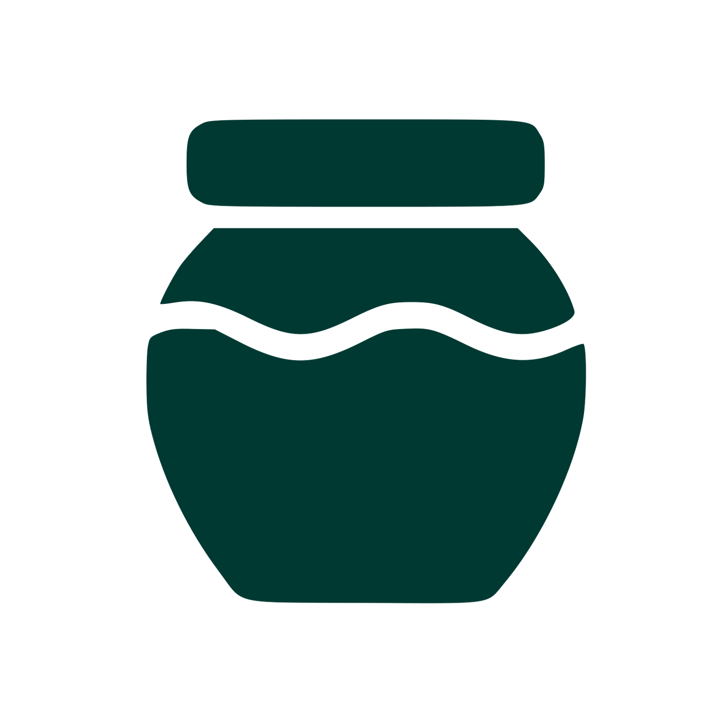 Honey Jar Pictogram Logo #003932