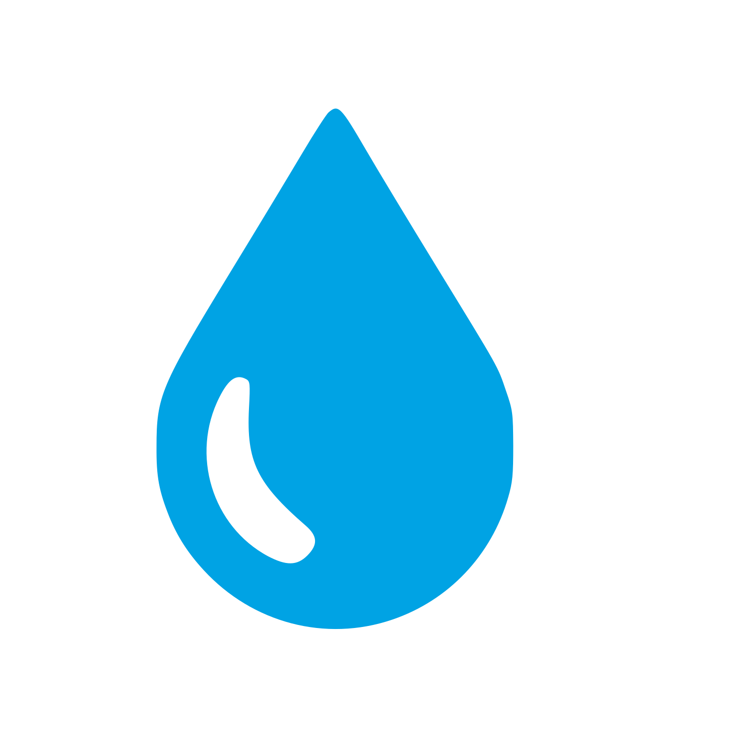 Honey Drop Pictogram Logo #00a3e4