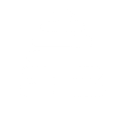 Beehive Stacked Rings Logo #ffffff