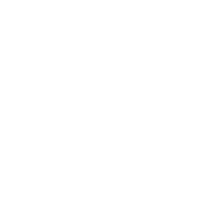 Honey Dipper Hexagon Logo #ffffff