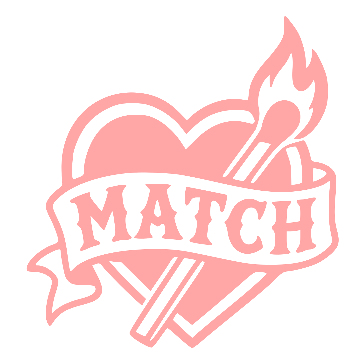 Tattoo Flash Match Logo #ffa6a6