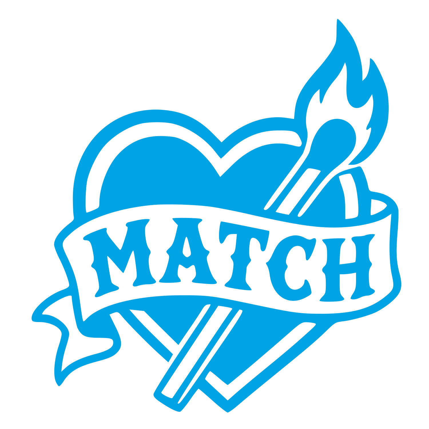 Tattoo Flash Match Logo #00a3e4