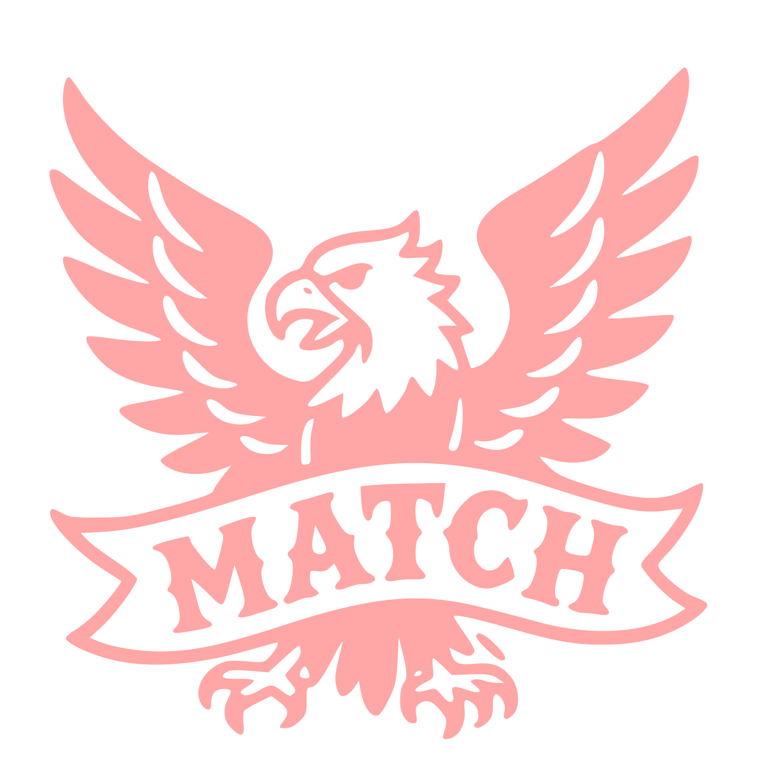Tattoo Flash Eagle Match Logo #ffa6a6