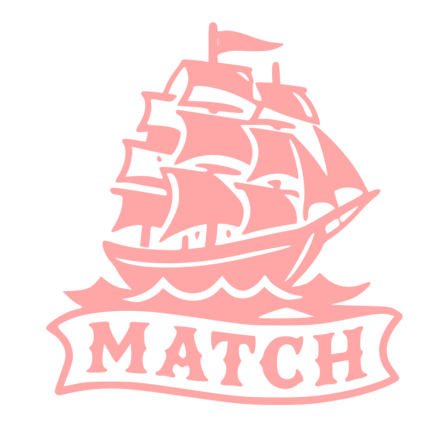Tall Ship Match Logo #ffa6a6