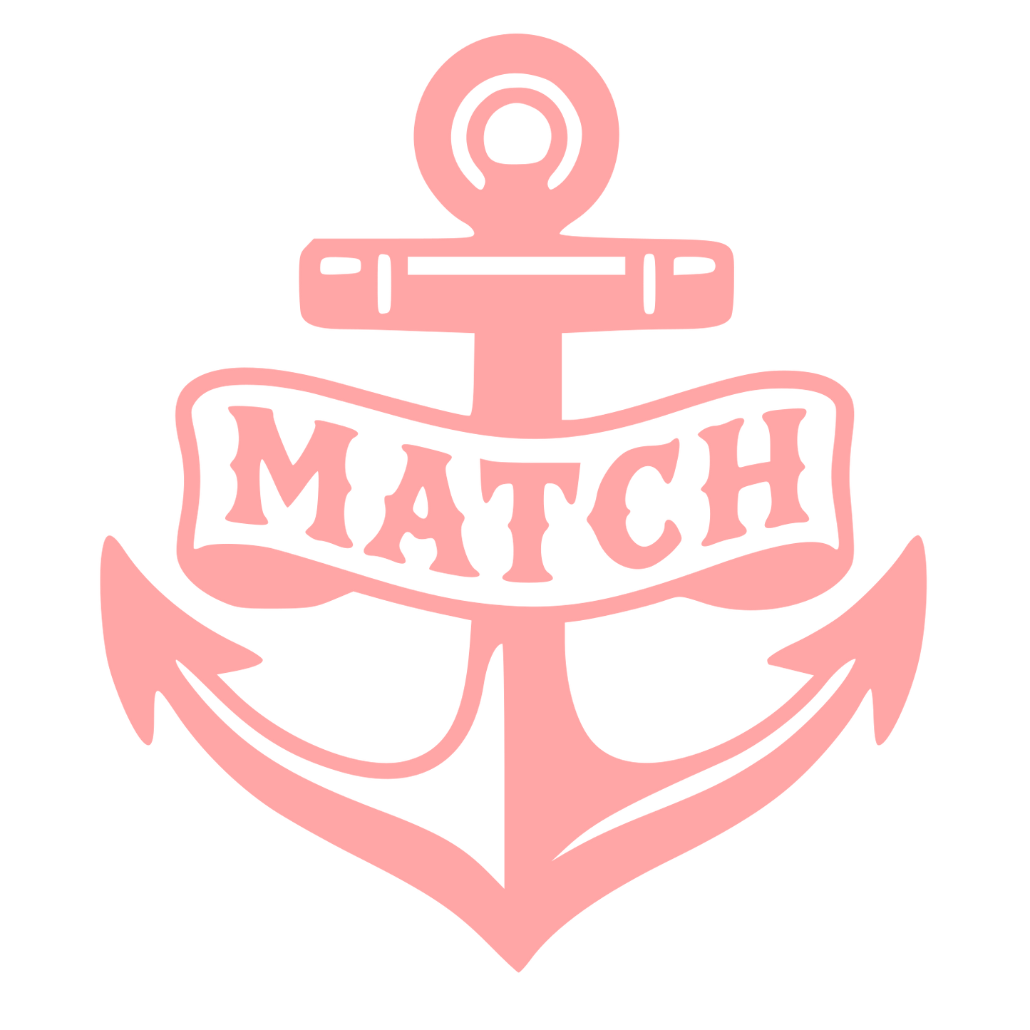 Anchor Banner Tattoo Logo #ffa6a6