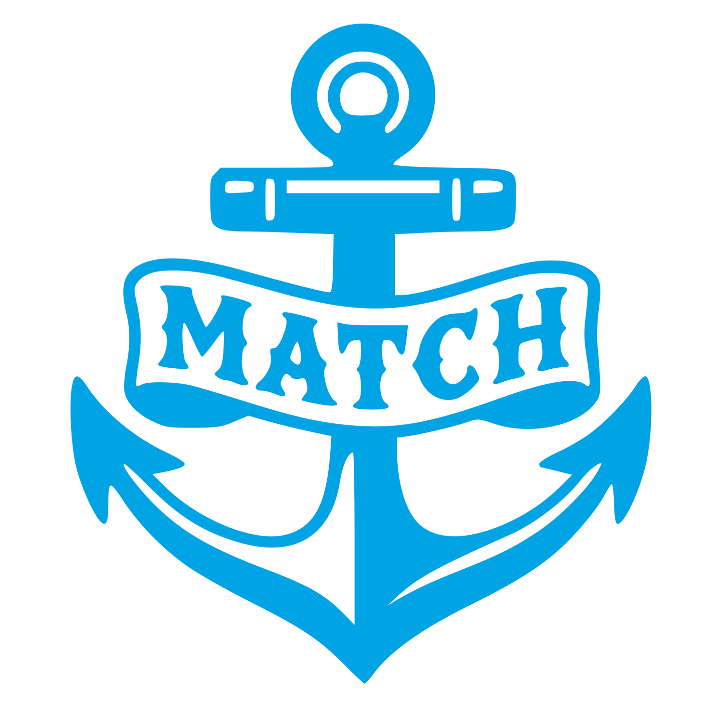 Anchor Banner Tattoo Logo #00a3e4