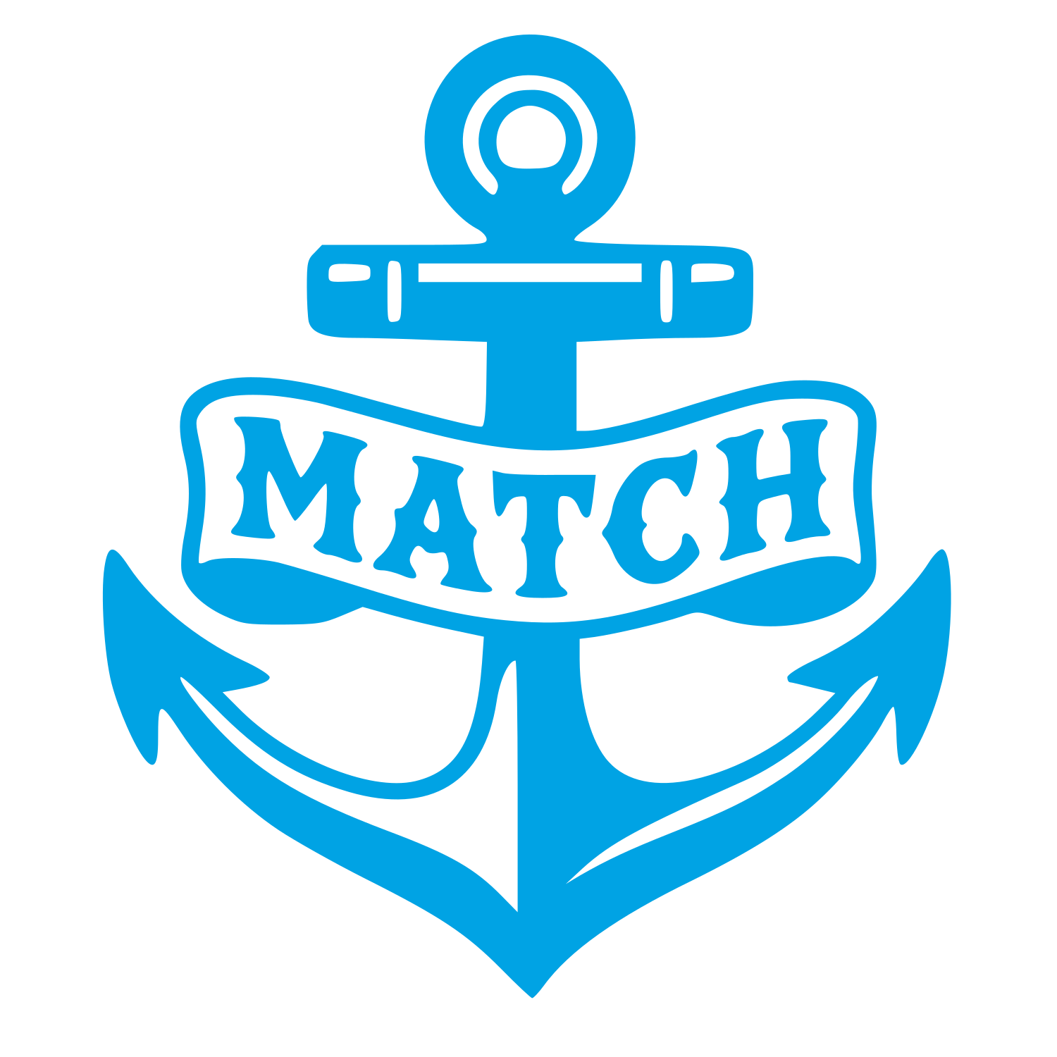 Anchor Banner Tattoo Logo #00a3e4