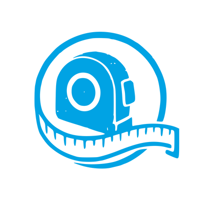 Measuring Tape Circle Logo #00a3e4