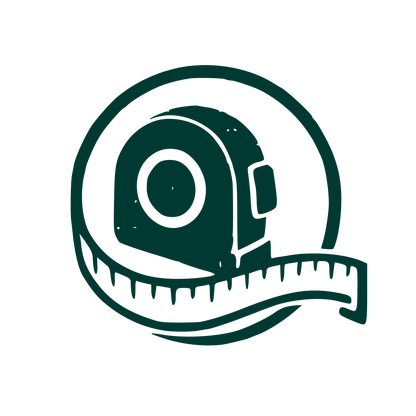 Measuring Tape Circle Logo #003932