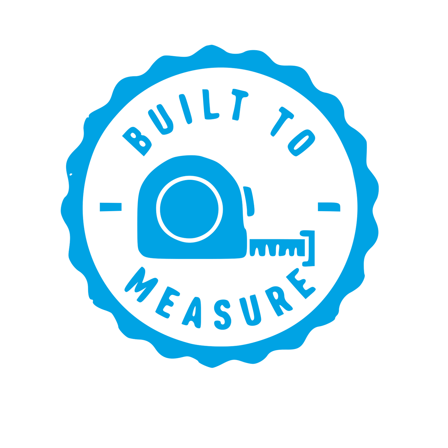 Tape Measure Badge Logo #00a3e4