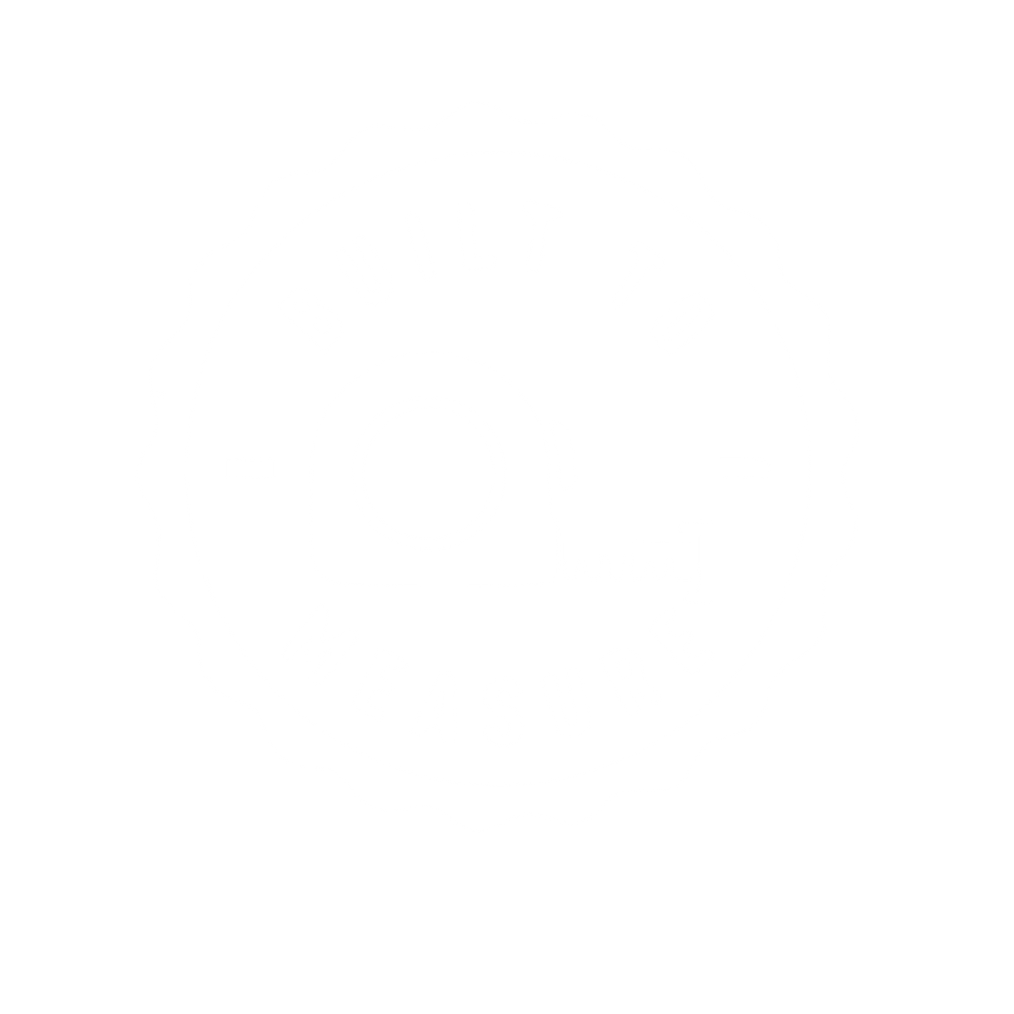 Tape Measure Badge Logo #ffffff