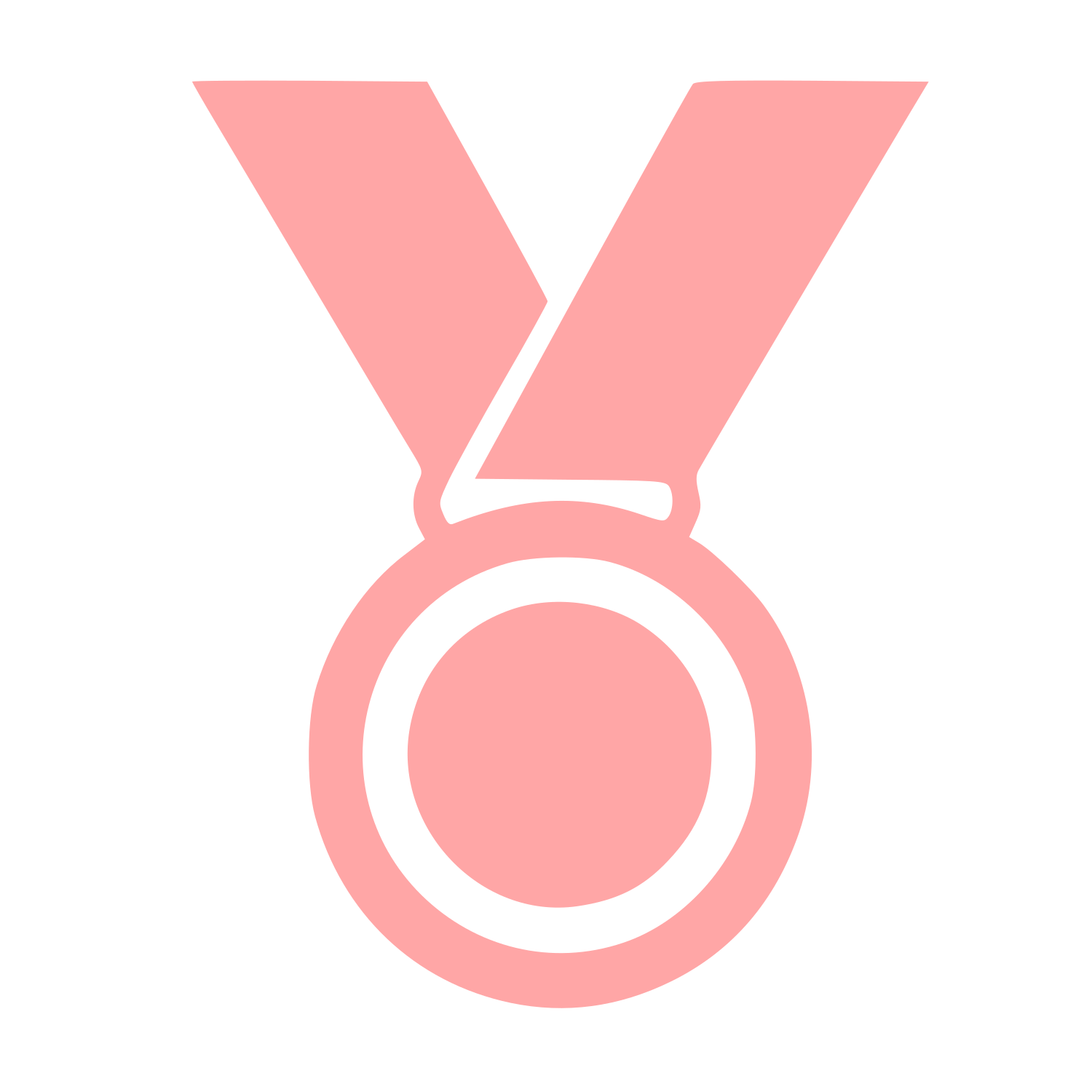 Bold Medal Award Logo #ffa6a6