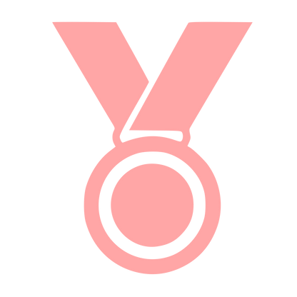 Bold Medal Award Logo #ffa6a6