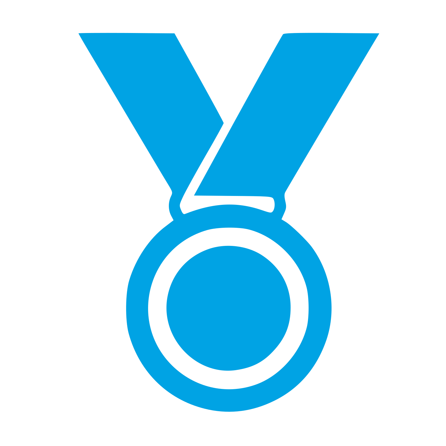 Bold Medal Award Logo #00a3e4