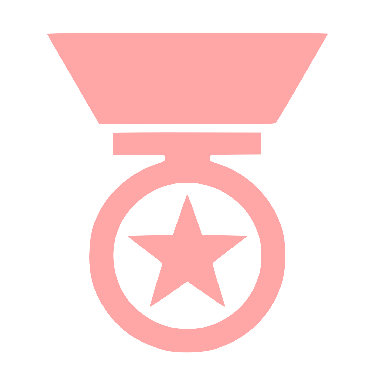 Military Medal Star Logo #ffa6a6