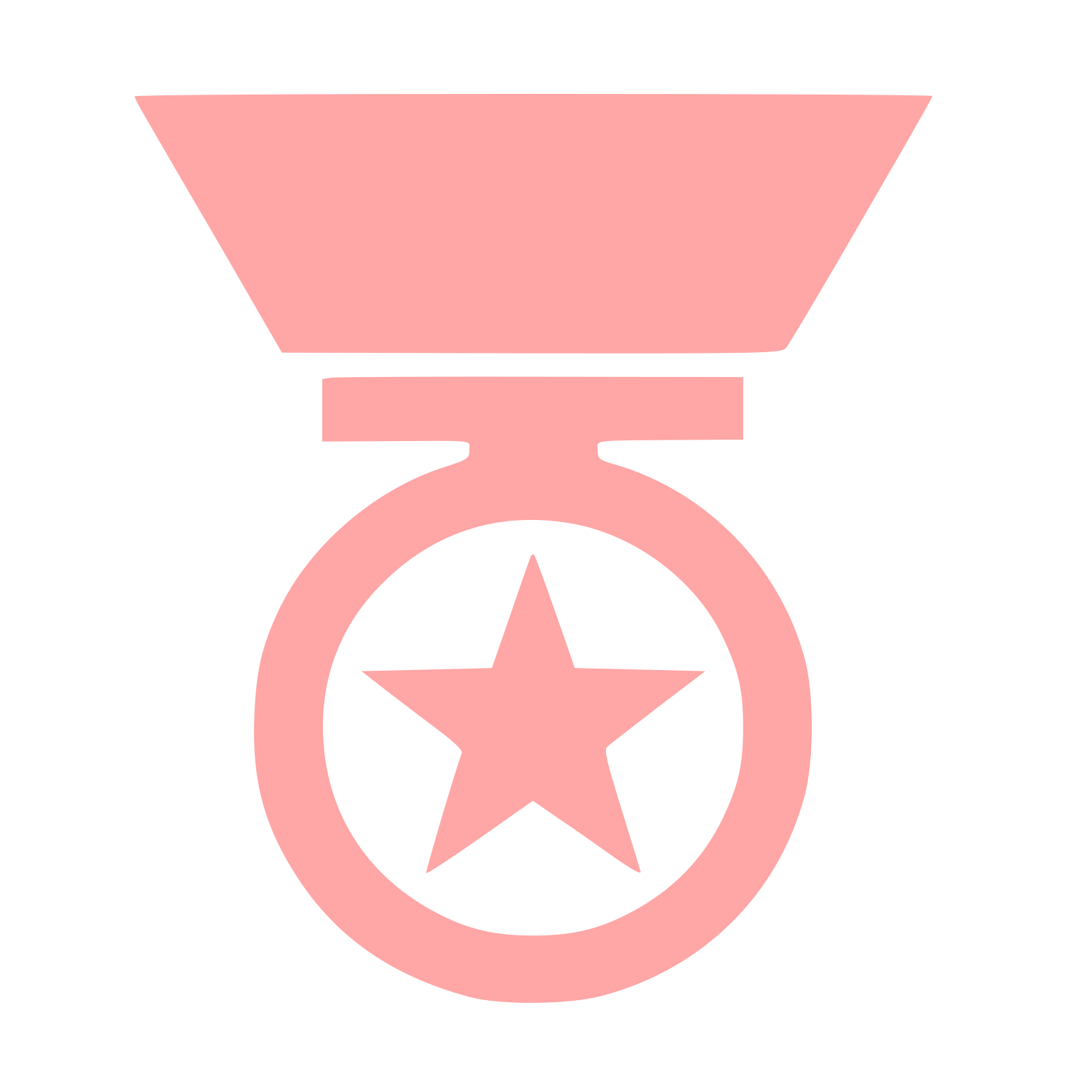 Military Medal Star Logo #ffa6a6