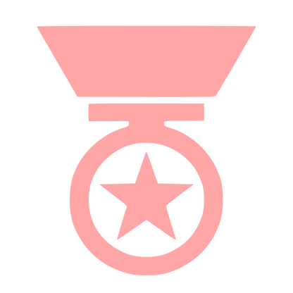 Military Medal Star Logo #ffa6a6