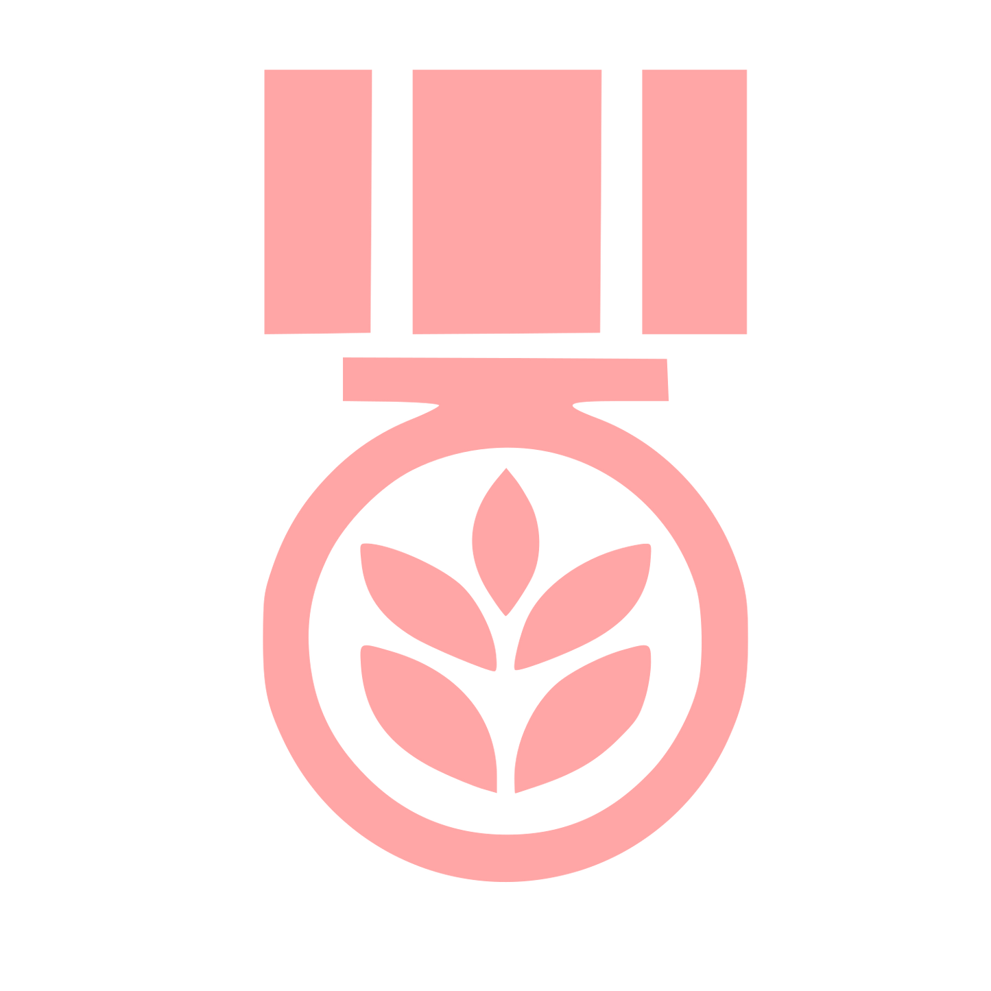 Grain Medal Award Logo #ffa6a6