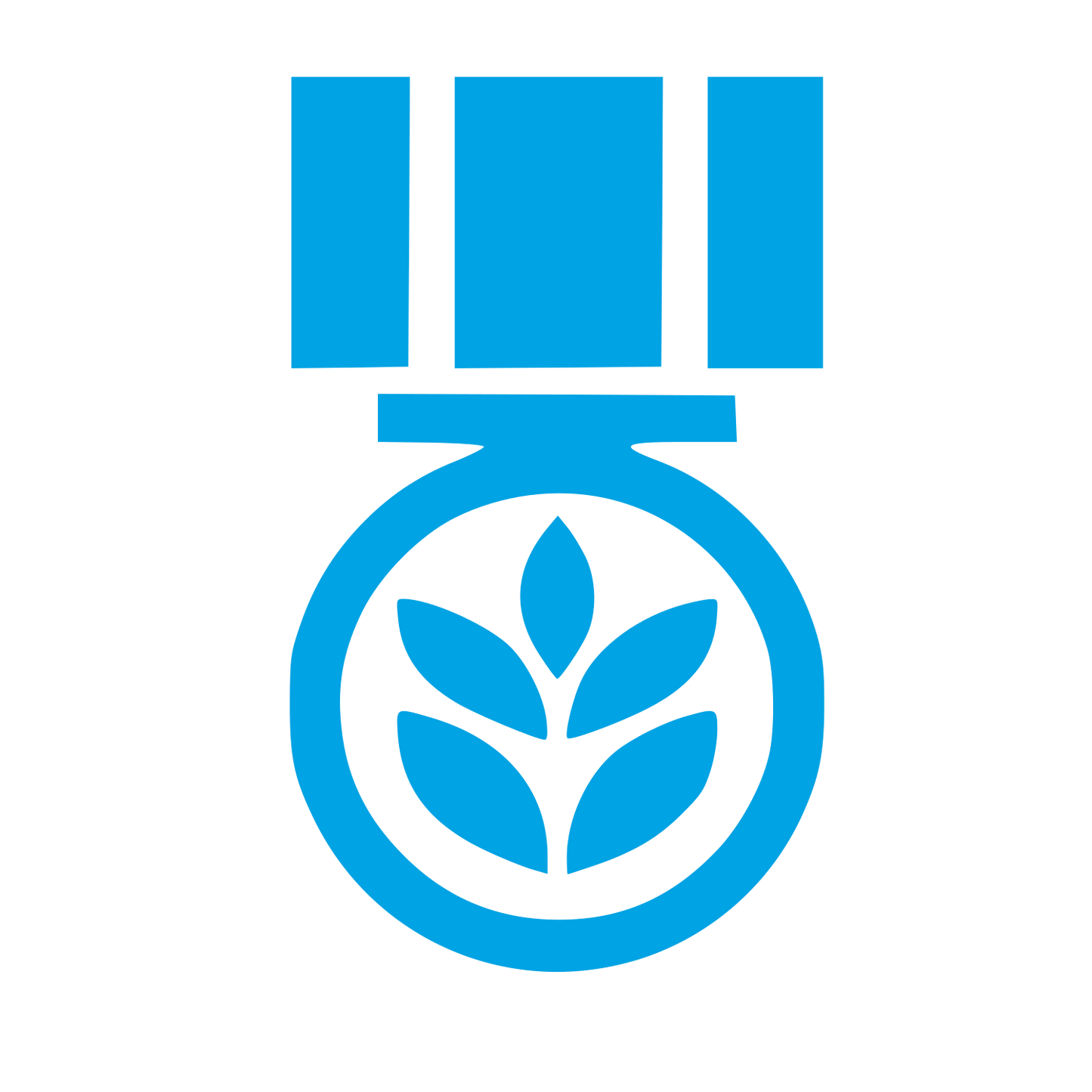 Grain Medal Award Logo #00a3e4
