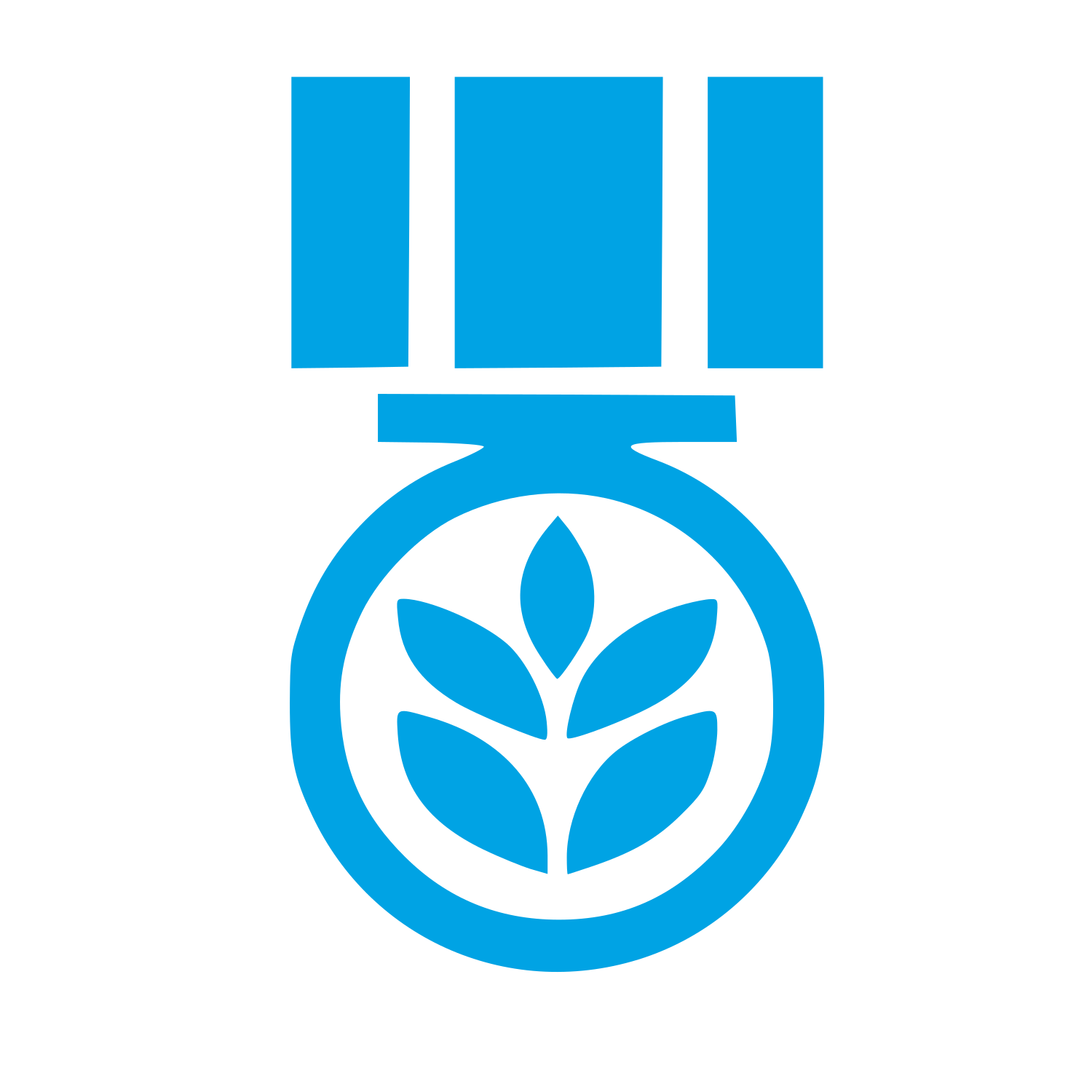 Grain Medal Award Logo #00a3e4