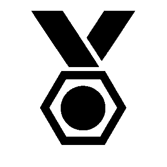 Bold Geometric Medal Logo