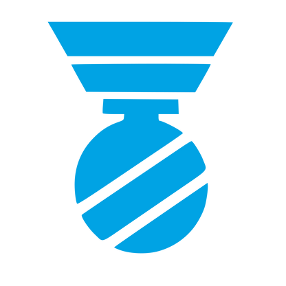 Military Medal Award Logo #00a3e4