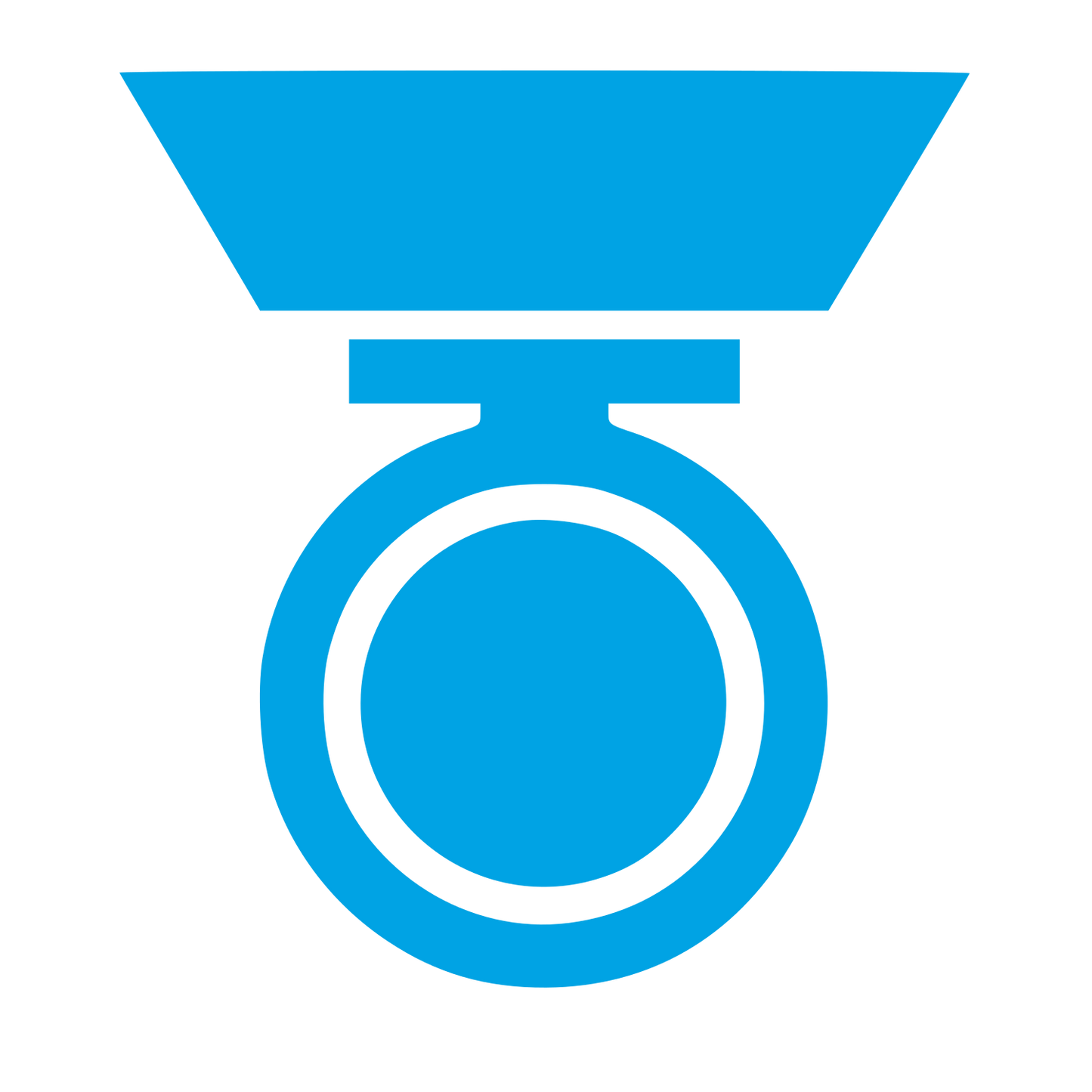 Military Medal Logo #00a3e4