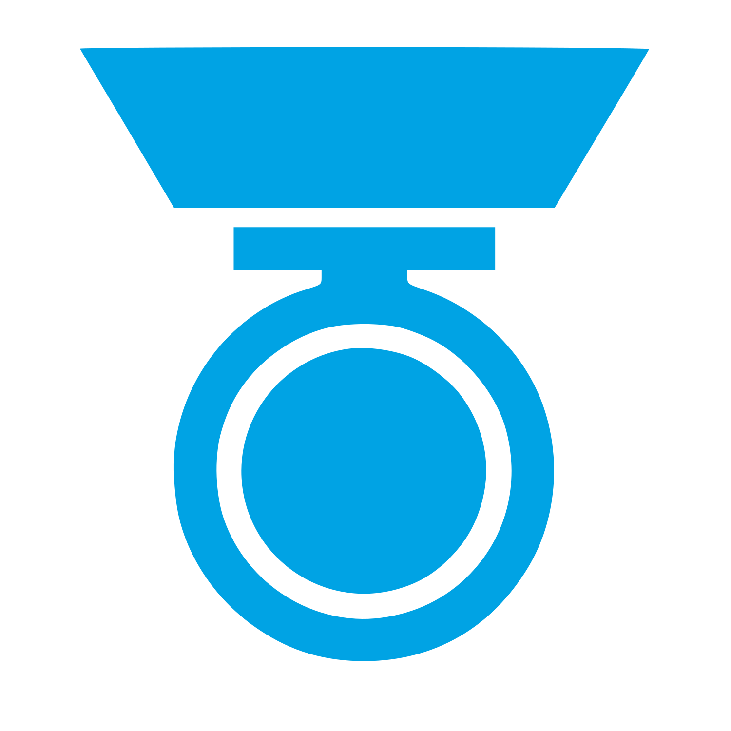 Military Medal Logo #00a3e4