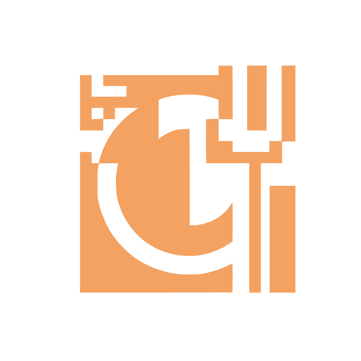 Tool on Shapes Logo #F4A261