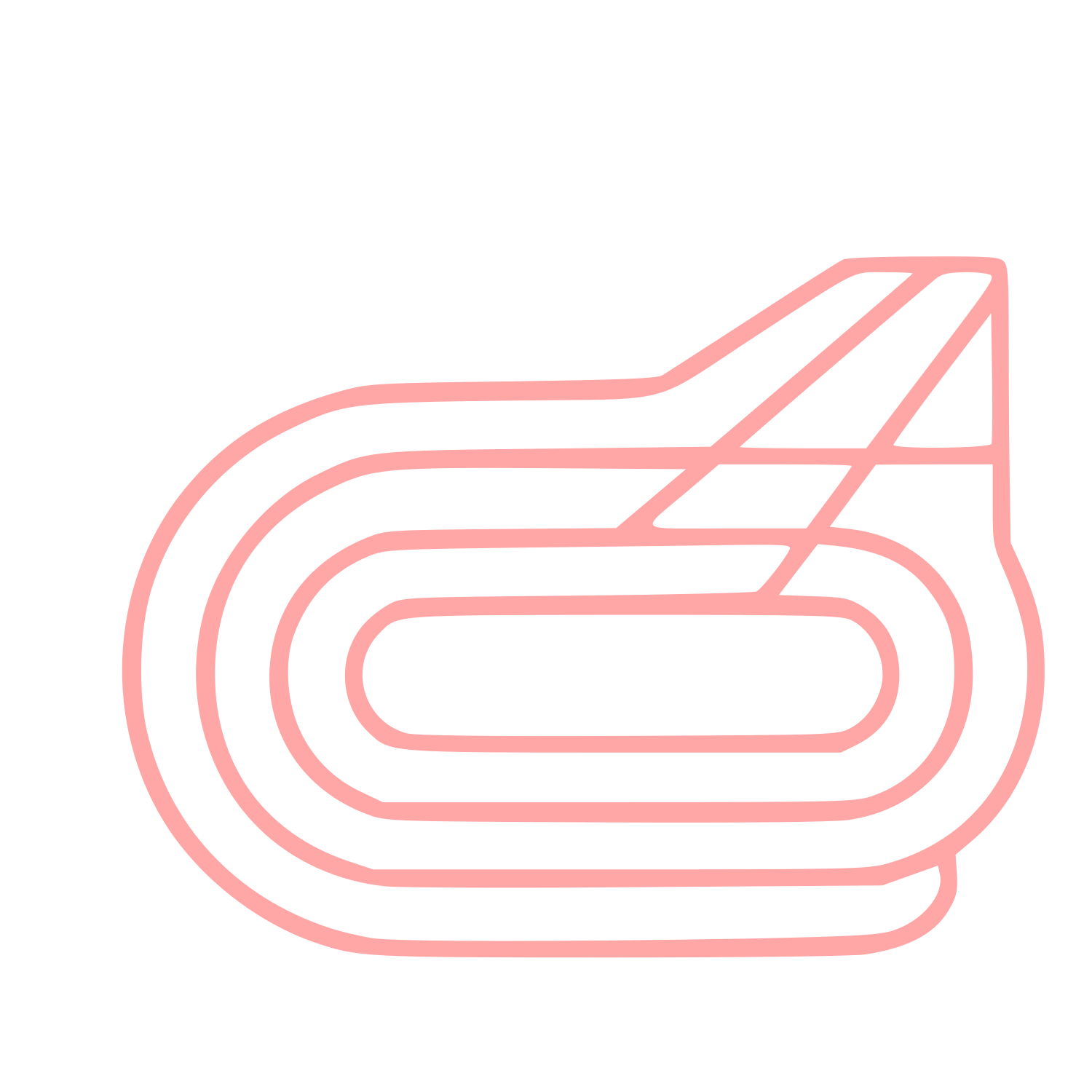Monoline Racing Track Logo #ffa6a6