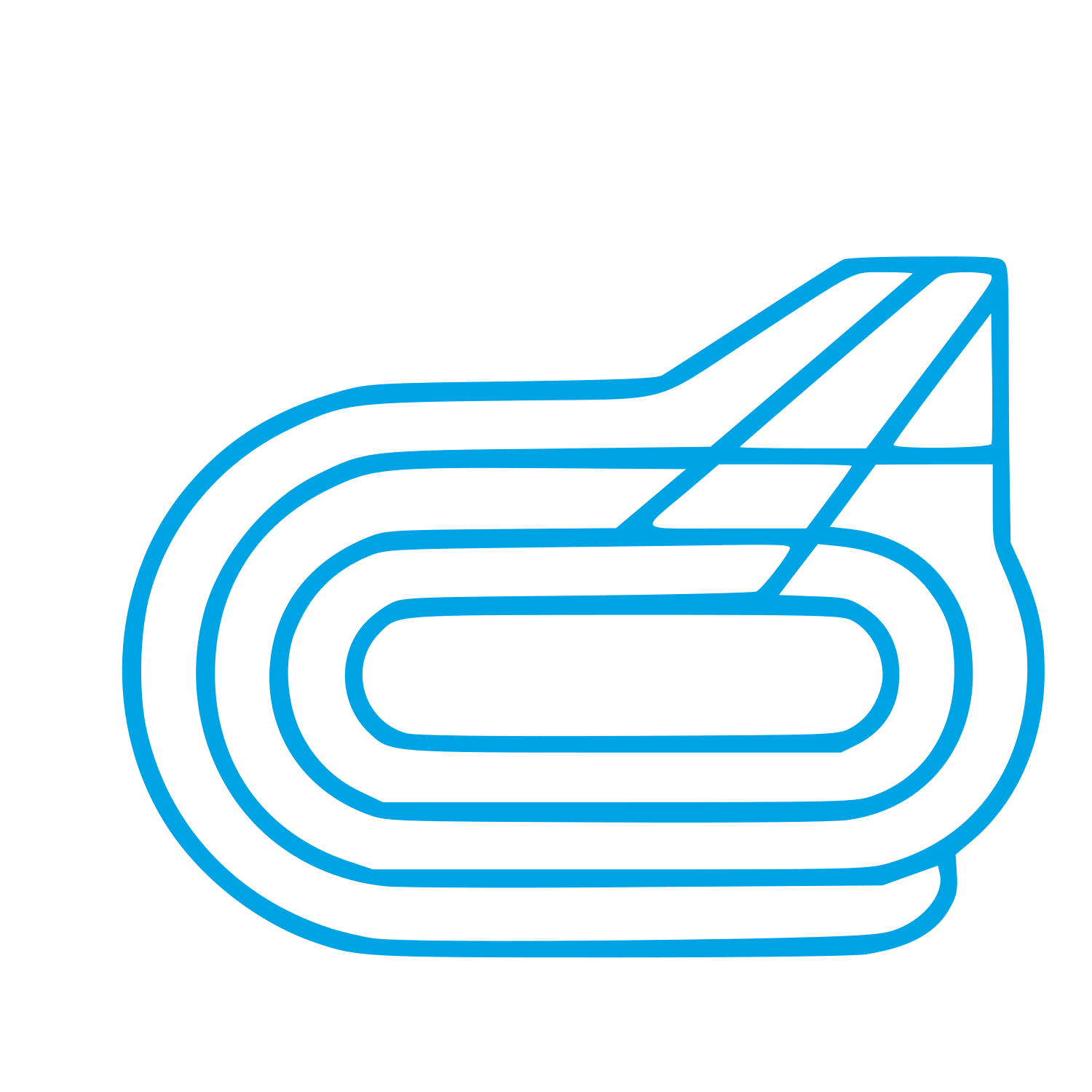 Monoline Racing Track Logo #00a3e4