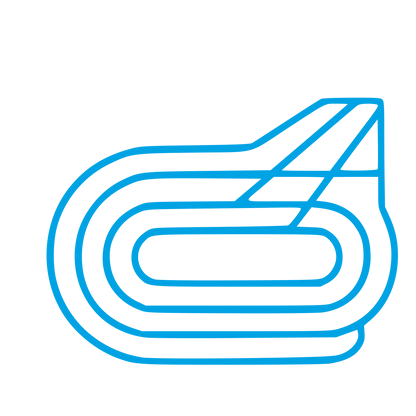 Monoline Racing Track Logo #00a3e4