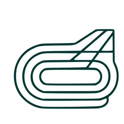 Monoline Racing Track Logo #003932