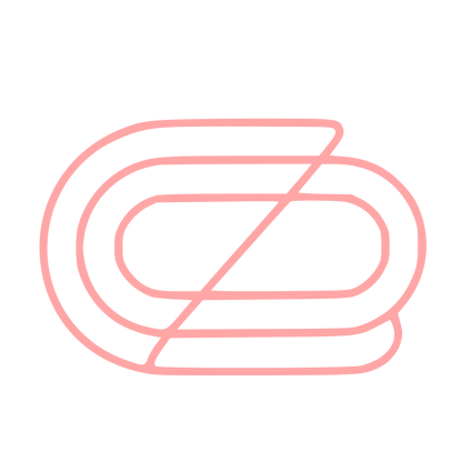 Monoline Oval Track Logo #ffa6a6