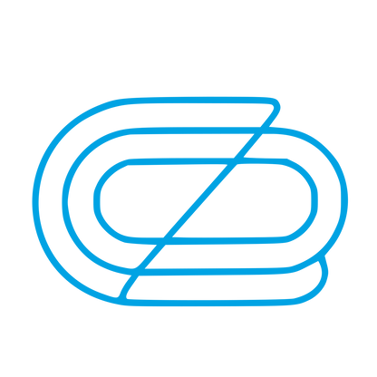 Monoline Oval Track Logo #00a3e4
