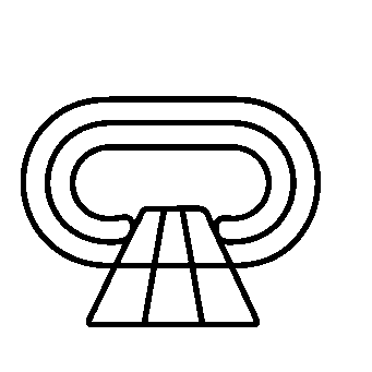 Monoline Running Track Logo