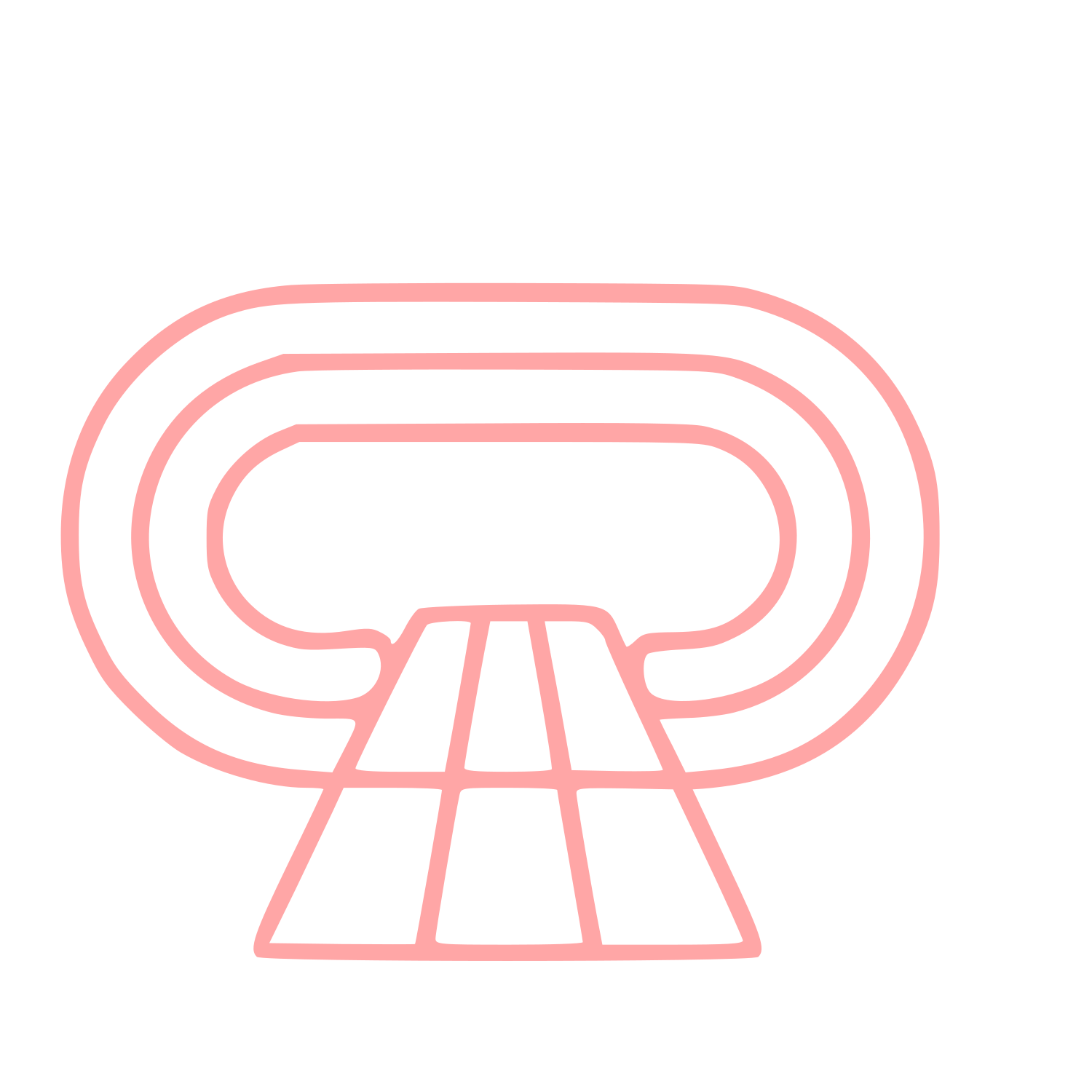 Monoline Running Track Logo #ffa6a6