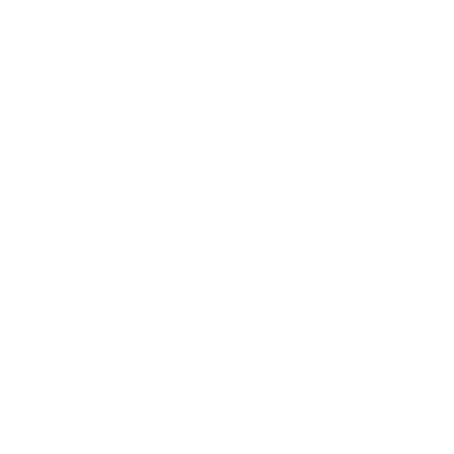 Monoline Running Track Logo #ffffff