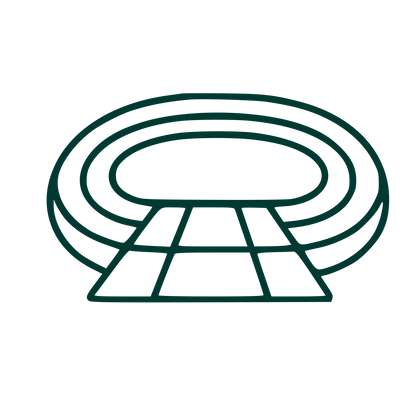 Monoline Stadium Track Logo #003932
