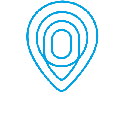 Monoline Map Pin Logo #00a3e4